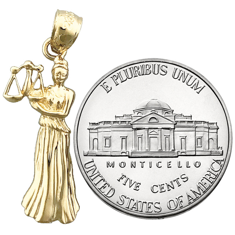 Sternzeichen-Charm Waage aus 14K Gold