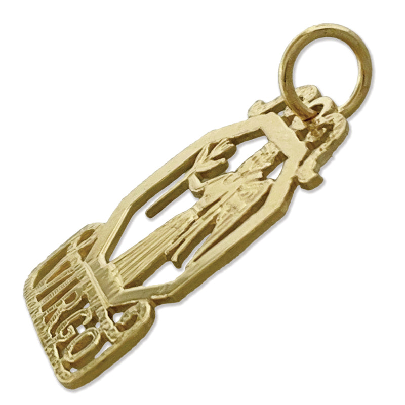 14K Gold Jungfrau-Sternzeichen-Charm