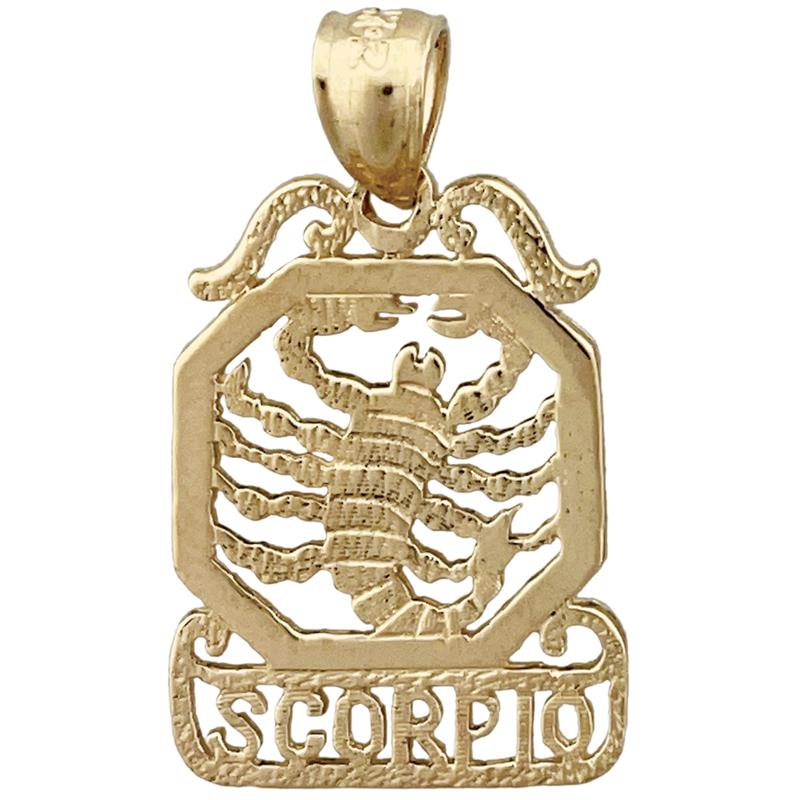 14K Gold Skorpion Sternzeichen-Charm
