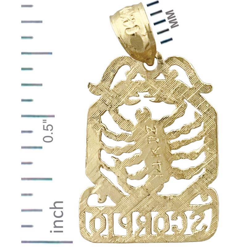 14K Gold Skorpion Sternzeichen-Charm