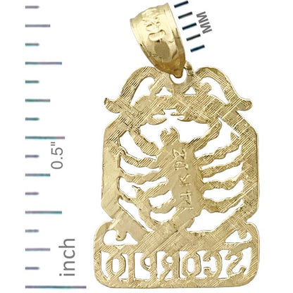 14K Gold Skorpion Sternzeichen-Charm