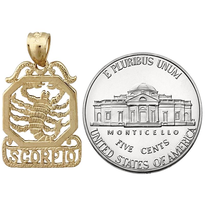 14K Gold Skorpion Sternzeichen-Charm