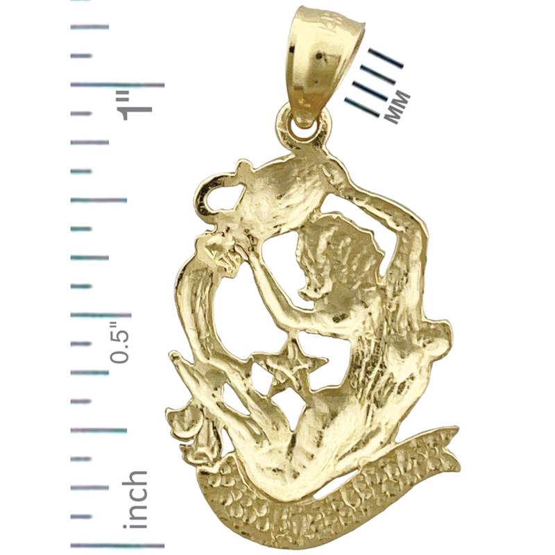 14K Gold 20MM Sternzeichen Wassermann Charm