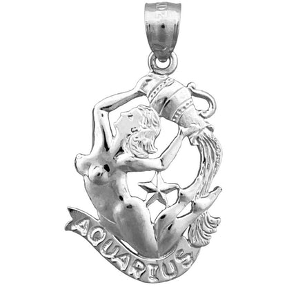 14K Gold 20MM Sternzeichen Wassermann Charm