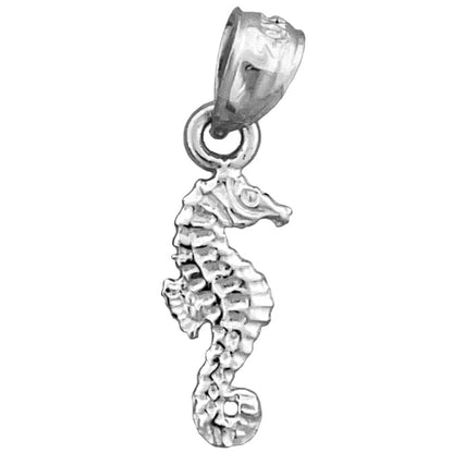 14K Gold Kleiner Seepferdchen-Charm
