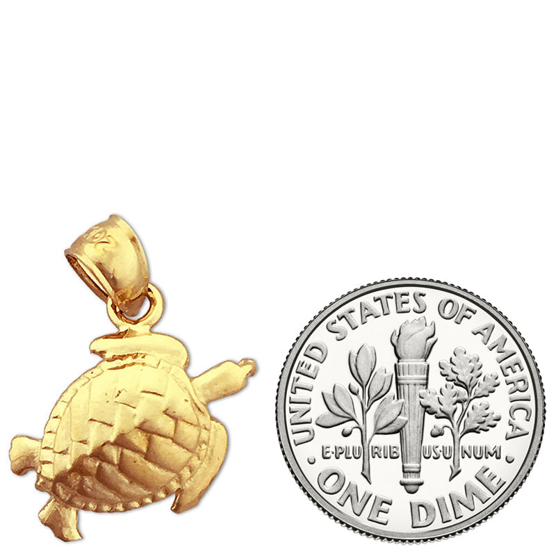 14K Gold Charm Schildkröte