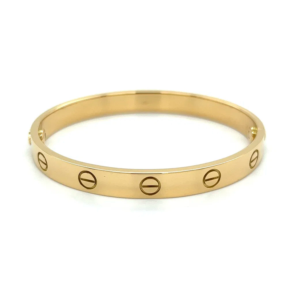 Designer Inspired Gebürstet Liebe Armreif Armband Classic Model Screw Verschluss
