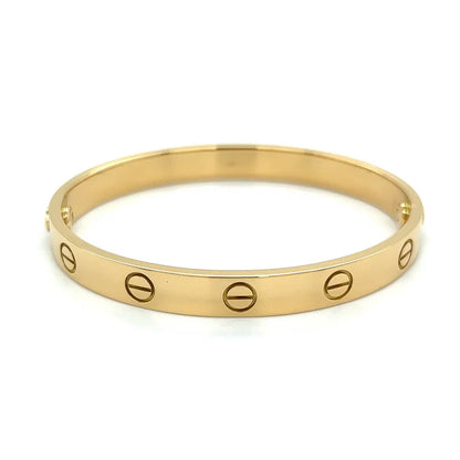 Designer Inspired Gebürstet Liebe Armreif Armband Classic Model Screw Verschluss