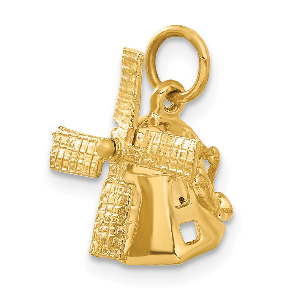 14K Gelbgold 14K 3d Windmill Charm
