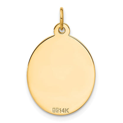 14K Gelbgold 14K Poliert Gravierbar Plättchen und Key Charm