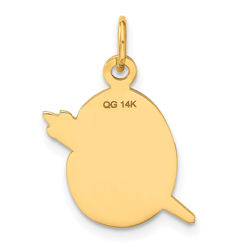 14K Gelbgold 14K Emailliert Artist Palette Charm