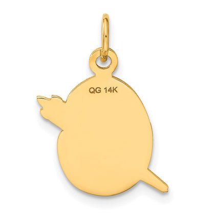 14K Gelbgold 14K Emailliert Artist Palette Charm