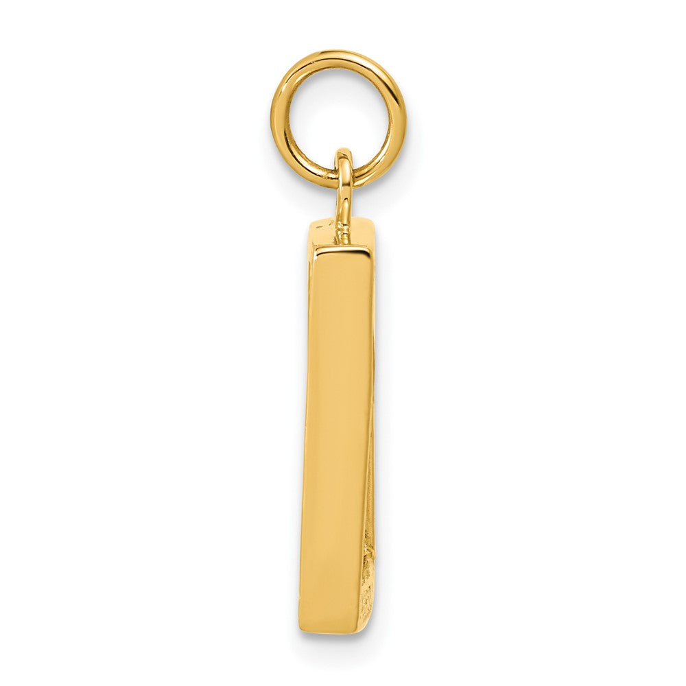 14K Gelbgold 14K Klein Picture Rahmen Anhänger