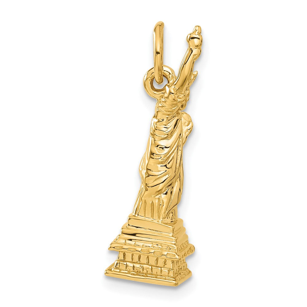 14K Gelbgold 14K 3d Statue Of Liberty Charm