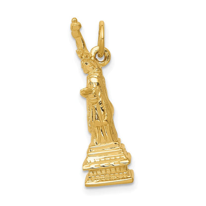 14K Gelbgold 14K 3d Statue Of Liberty Charm
