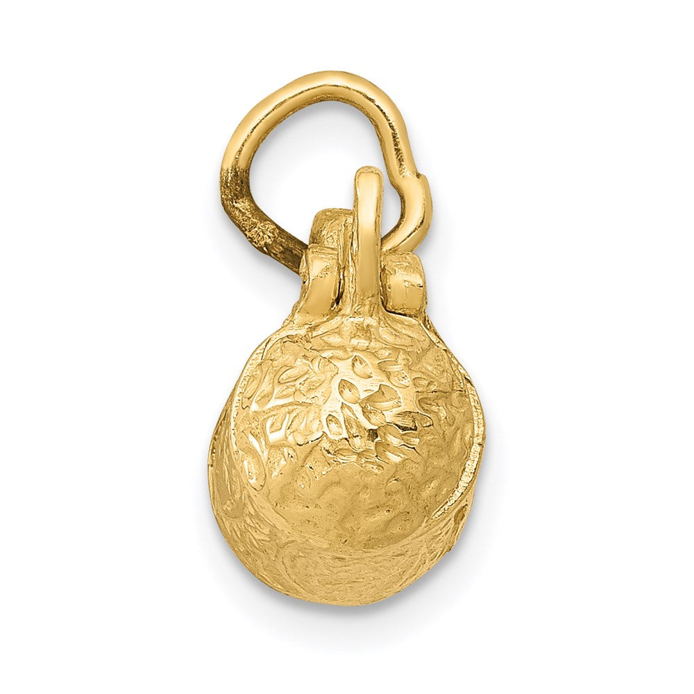 14K Gelbgold 14K 3-d Beer Stein Lid Opens Charm