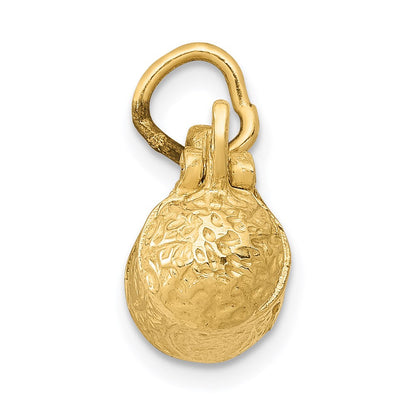 14K Gelbgold 14K 3-d Beer Stein Lid Opens Charm