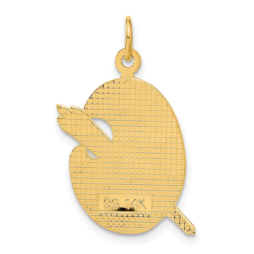 14K Gelbgold 14K Emailliert Artist Palette Charm