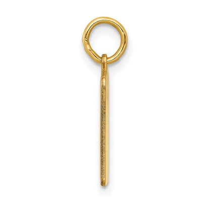 14K Gelbgold 14K Emailliert Rosa Gravierbar Birth Certificate Charm