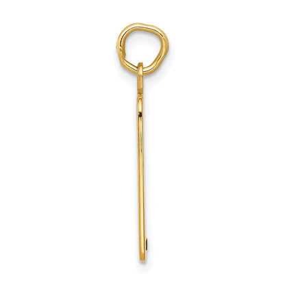 14K Gelbgold Emailliert Blau Gravierbar Birth Certificate Charm