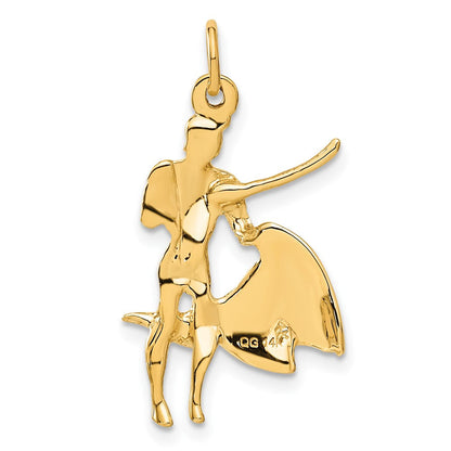 14K Gelbgold 14K Matador Charm