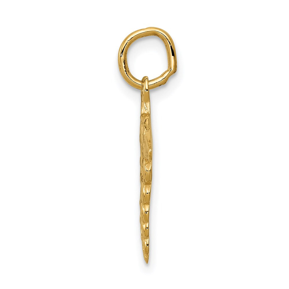 14K Gelbgold 14K Caduceus Charm