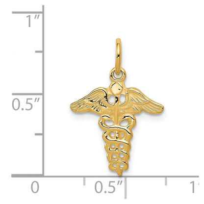 14K Gelbgold 14K Caduceus Charm