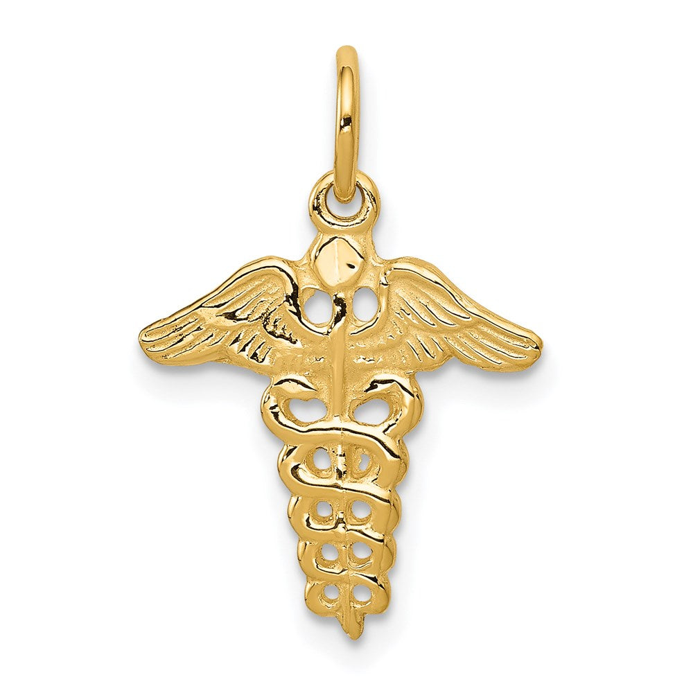 14K Gelbgold 14K Caduceus Charm