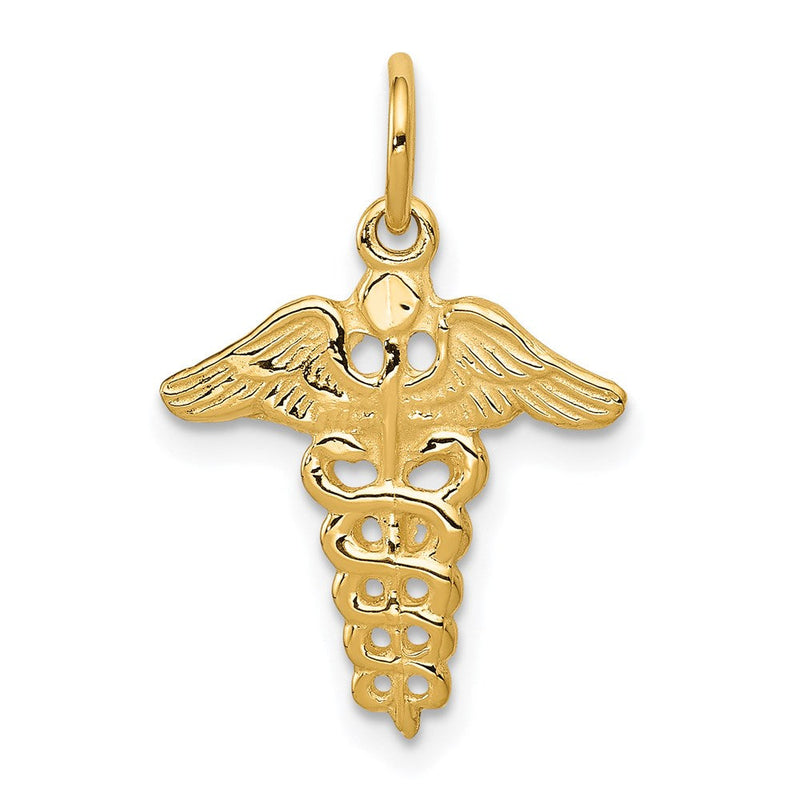 14K Gelbgold 14K Caduceus Charm