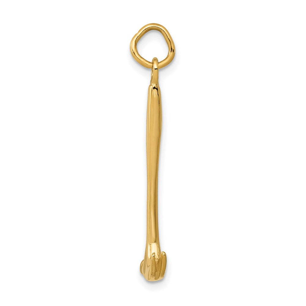 14K Gelbgold 14K 3d Hammer Charm
