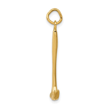 14K Gelbgold 14K 3d Hammer Charm