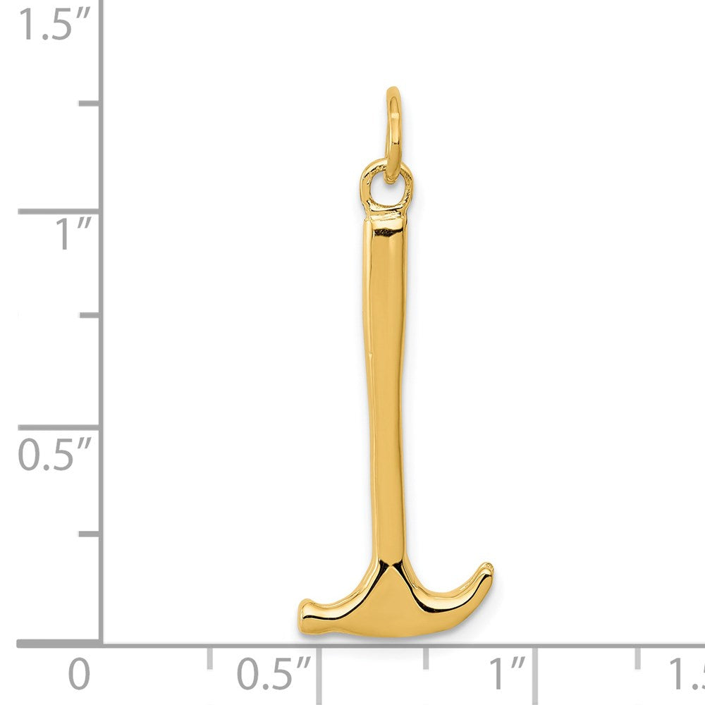 14K Gelbgold 14K 3d Hammer Charm
