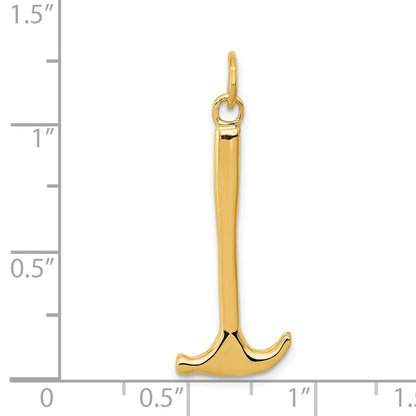 14K Gelbgold 14K 3d Hammer Charm