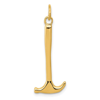 14K Gelbgold 14K 3d Hammer Charm