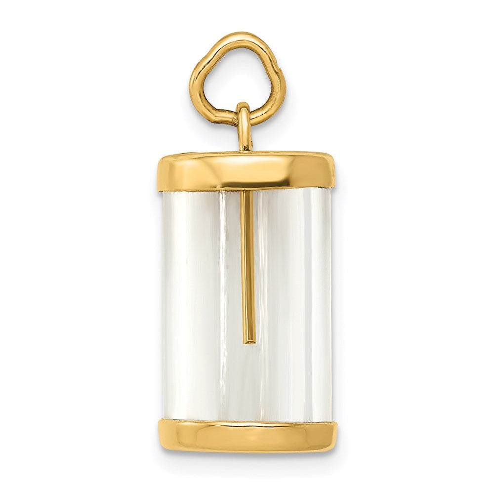 14K Gelbgold 14K Fillable Capsule Charm