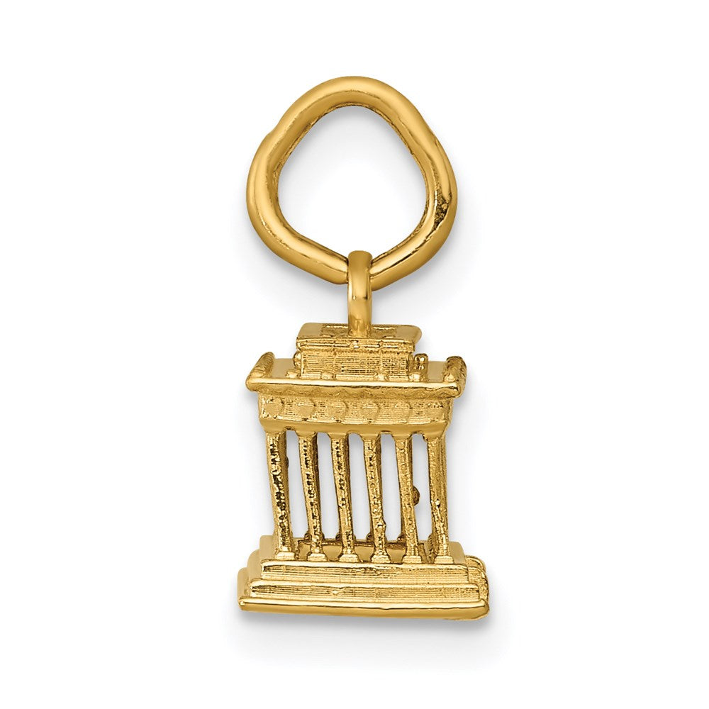 14K Gelbgold 14K Lincoln Gedenk Charm