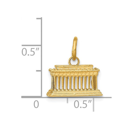 14K Gelbgold 14K Lincoln Gedenk Charm