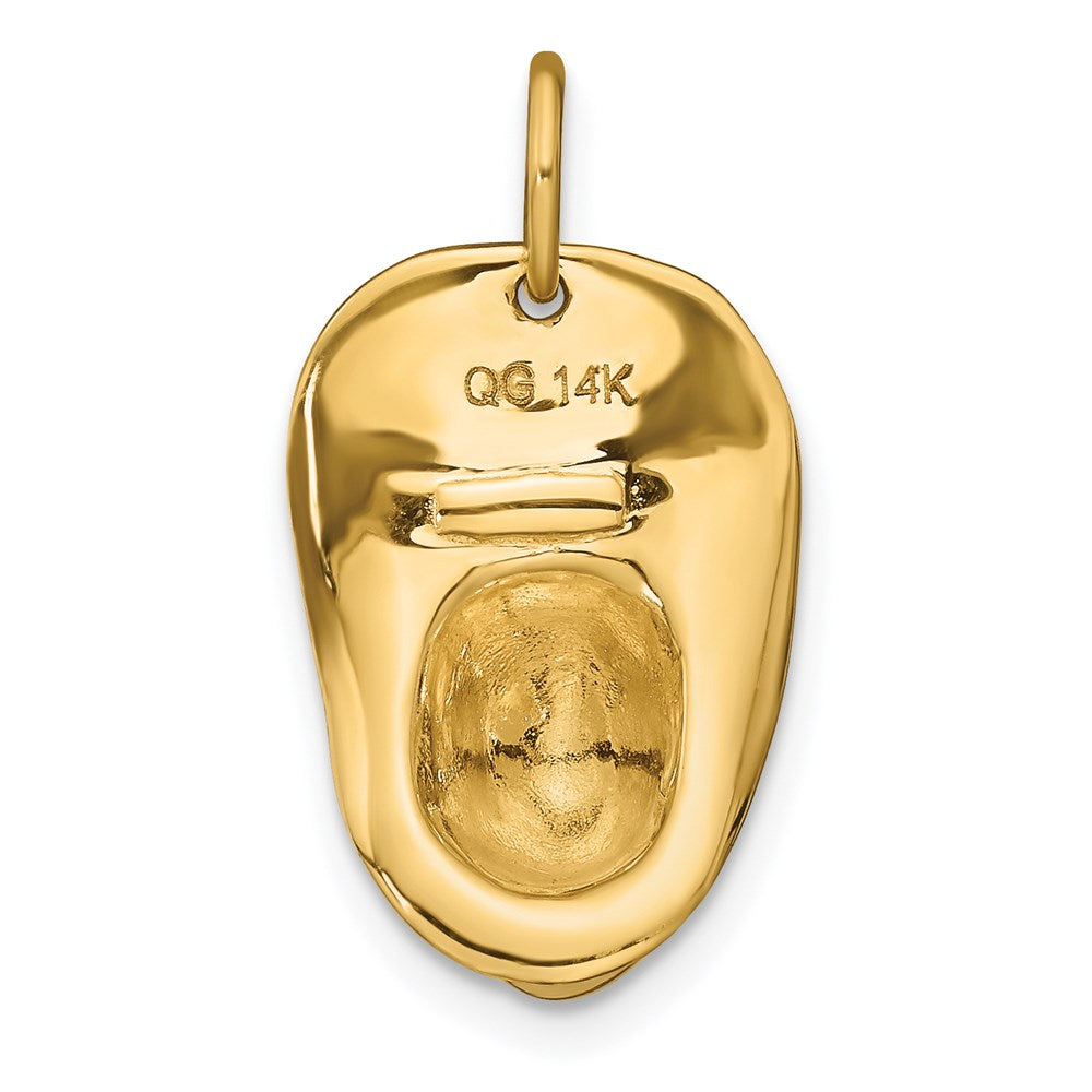 14K Gelbgold 14K 3-d Groß Fireman Hat Charm