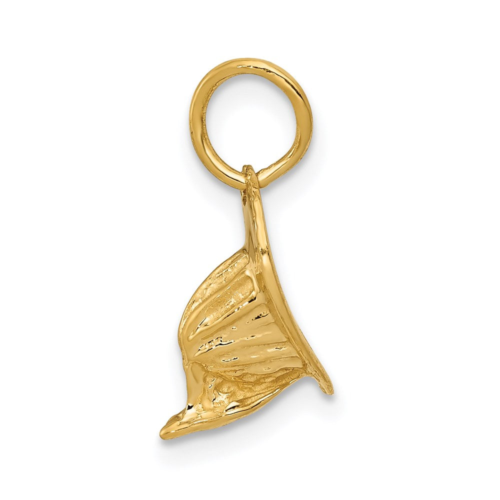 14K Gelbgold 14K 3d Fireman Hat Charm