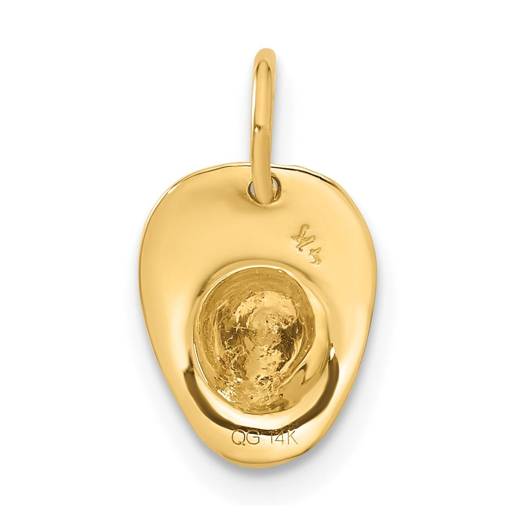 14K Gelbgold 14K 3d Fireman Hat Charm