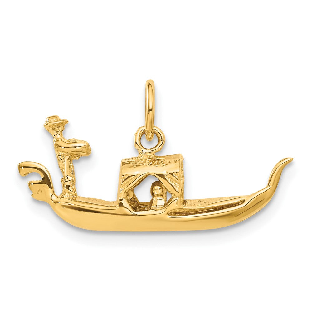 14K Gelbgold 14K 3d Gondola Charm