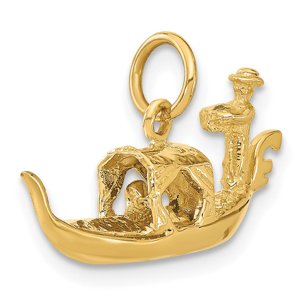 14K Gelbgold 14K 3d Gondola Charm
