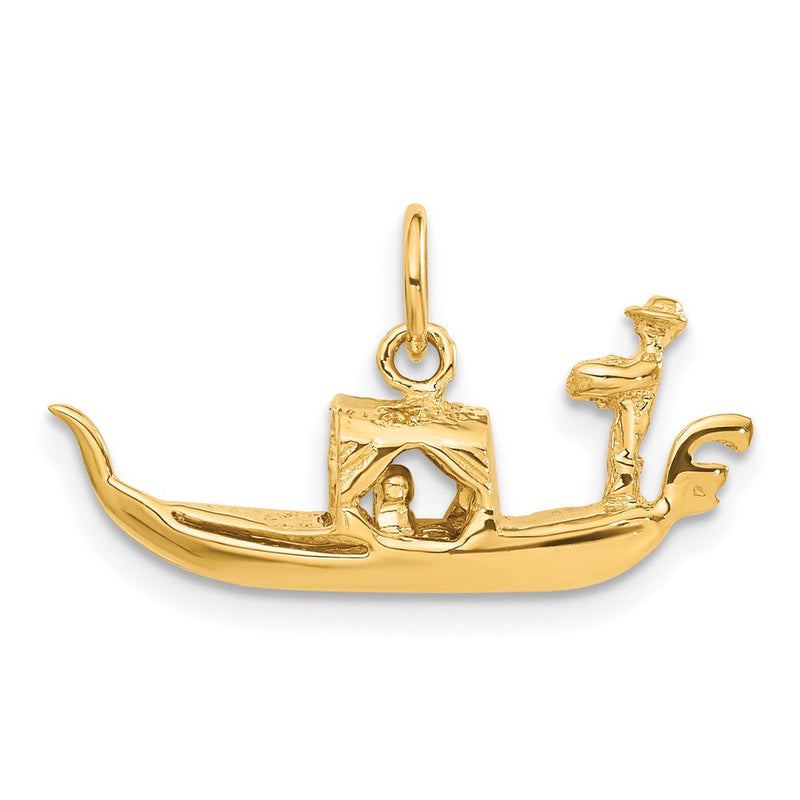 14K Gelbgold 14K 3d Gondola Charm