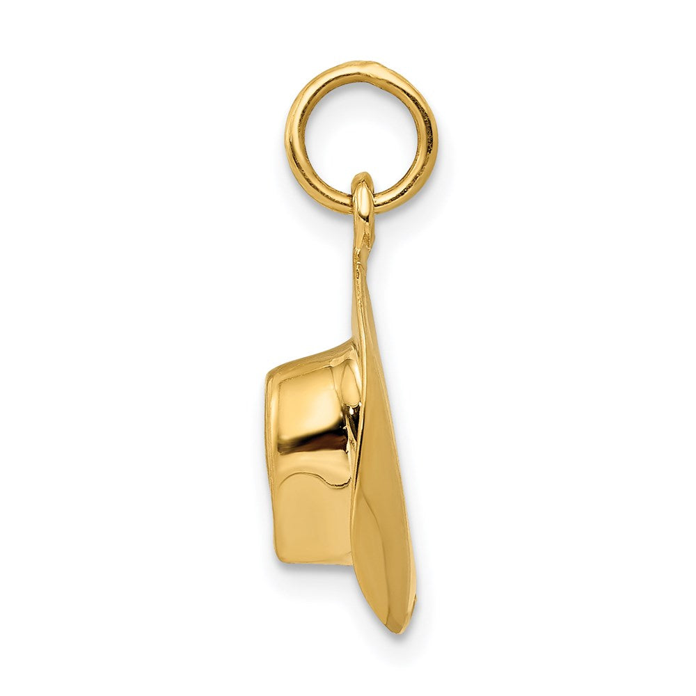 14K Gelbgold 14K Hat Charm