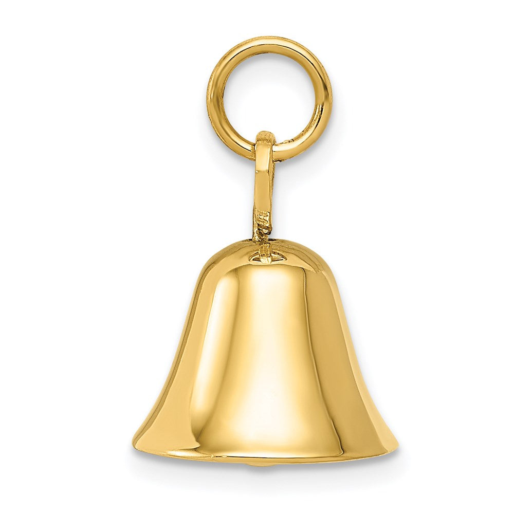 14K Gelbgold 14K Beweglich 3d Hochzeit Bell Charm