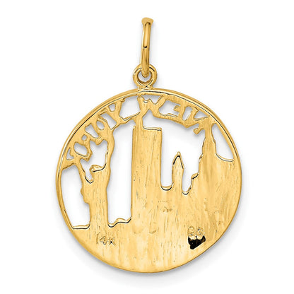 14K Gelbgold New York Skyline Charm