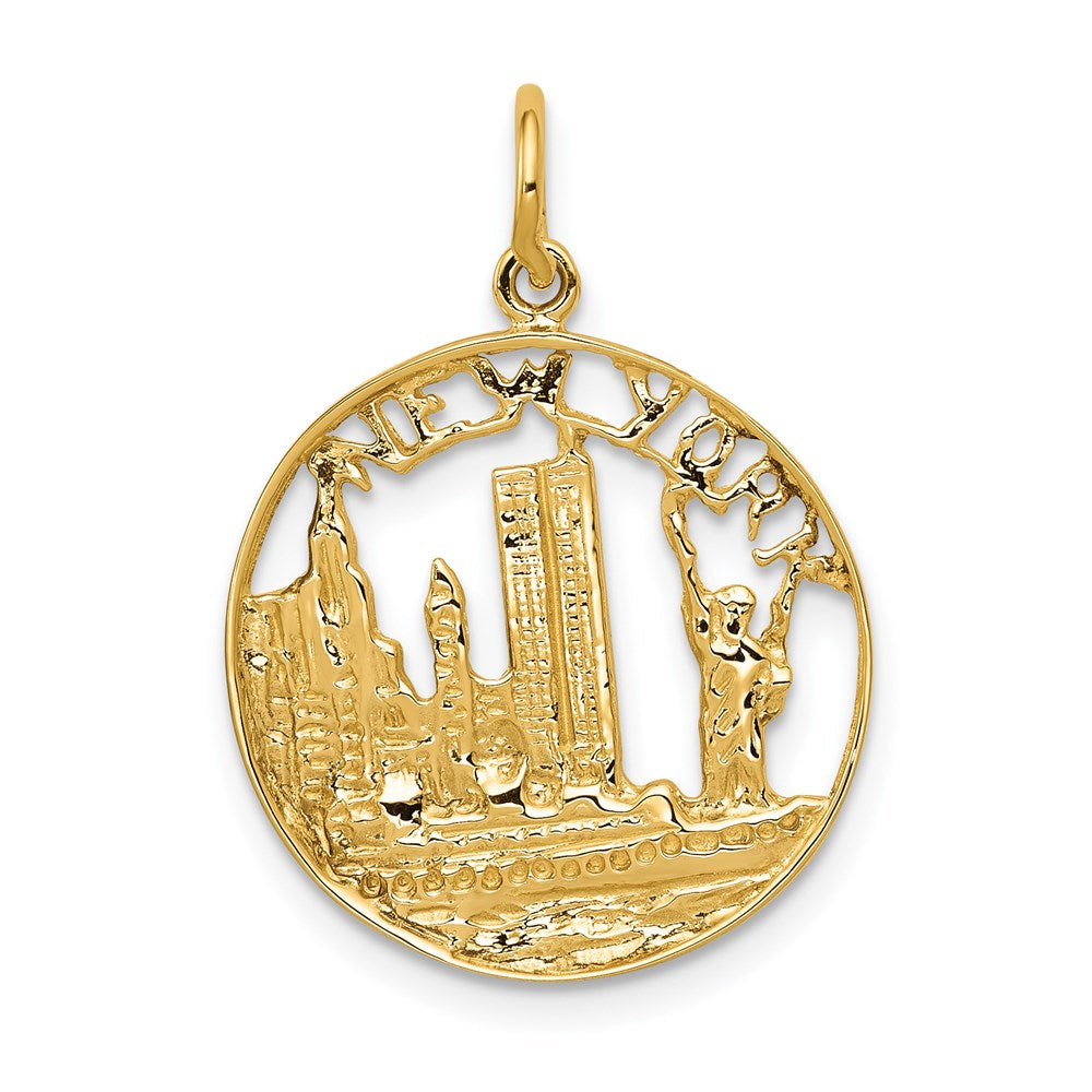 14K Gelbgold 14K New York Skyline Charm