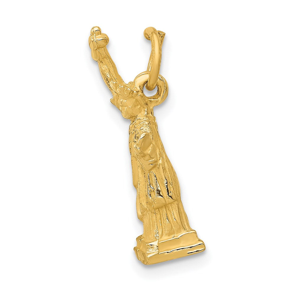 14K Gelbgold 14K 3d Statue Of Liberty Charm