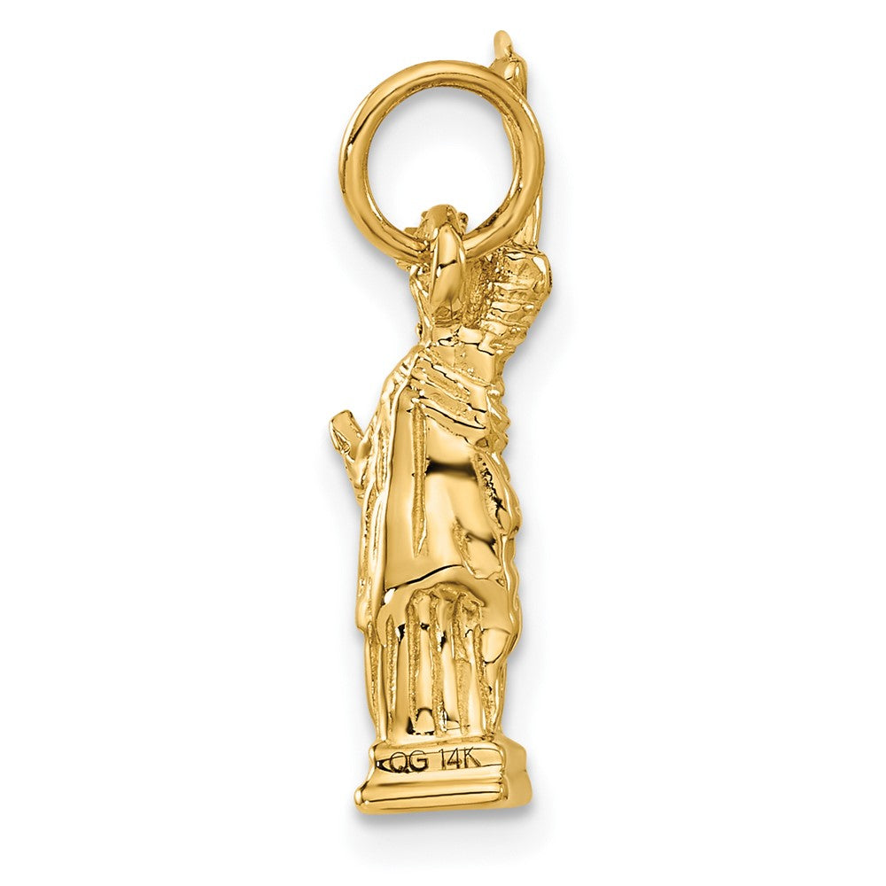 14K Gelbgold 14K 3d Statue Of Liberty Charm