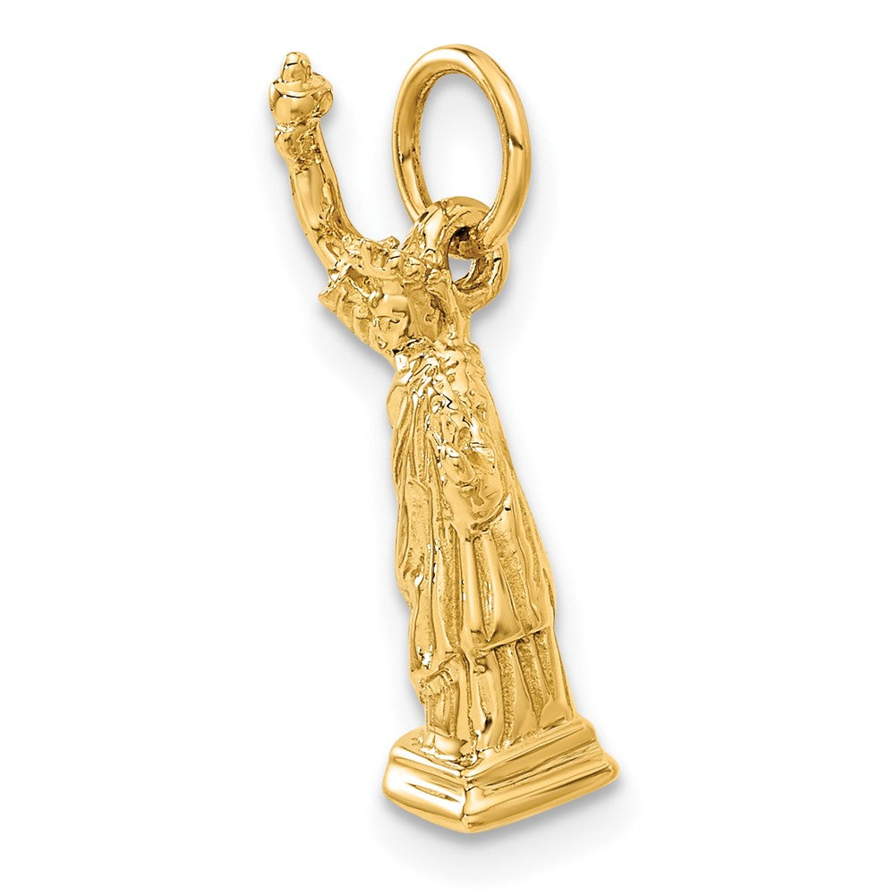 14K Gelbgold 14K 3d Statue Of Liberty Charm